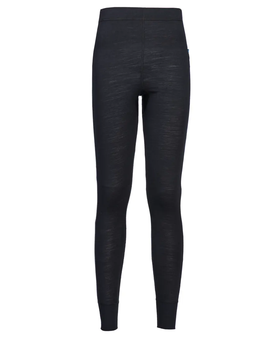 Merino wool thermal trousers – Black