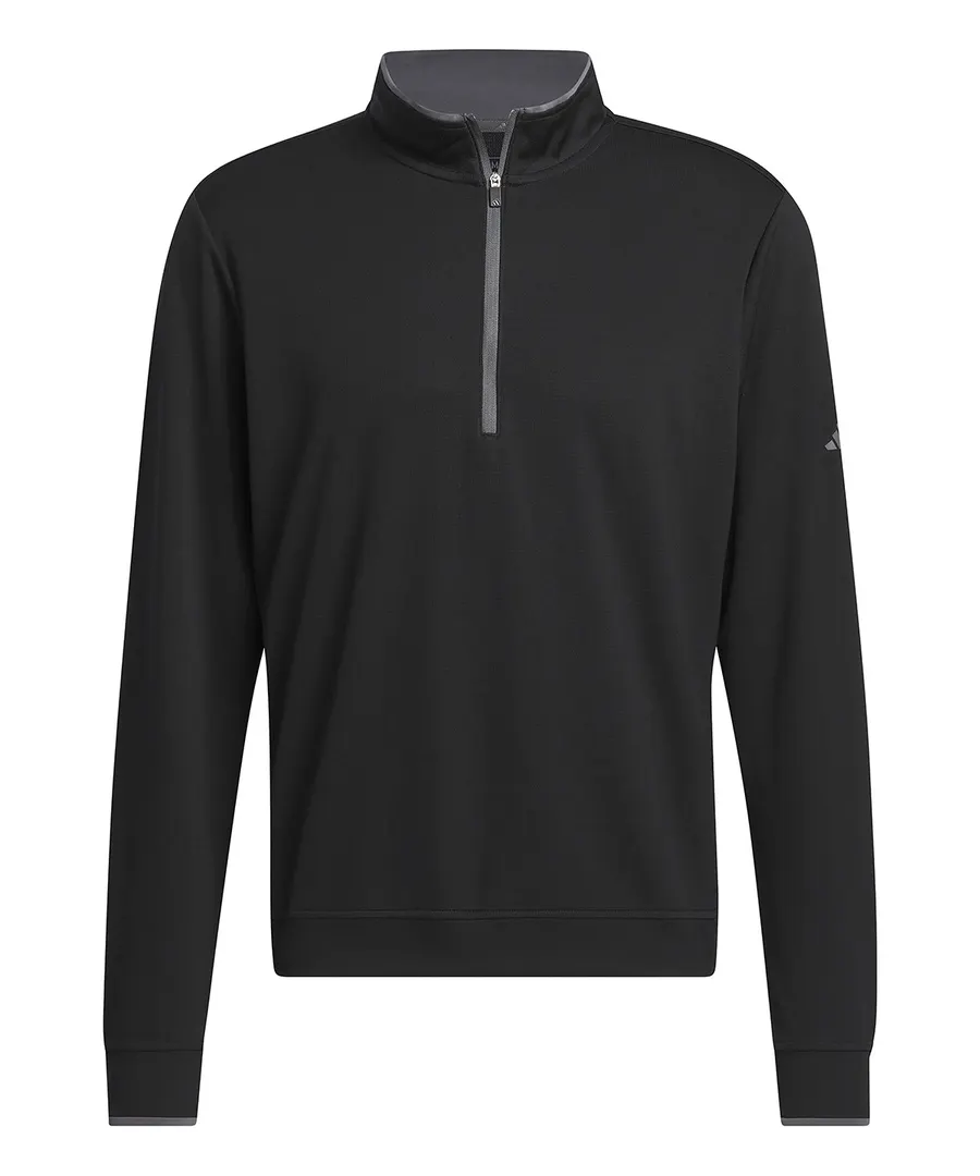 UPF lightweight quarter-zip pullover – Black