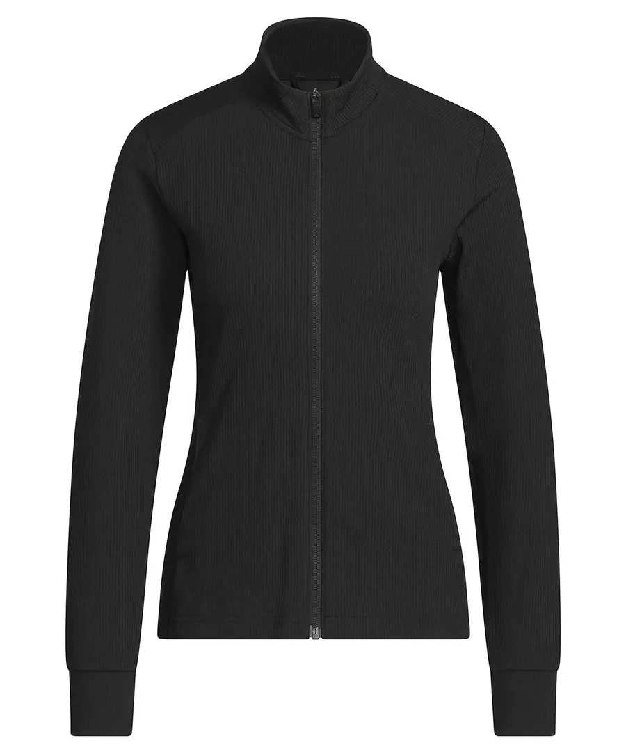 Women’s performance texture full-zip jacket – Black