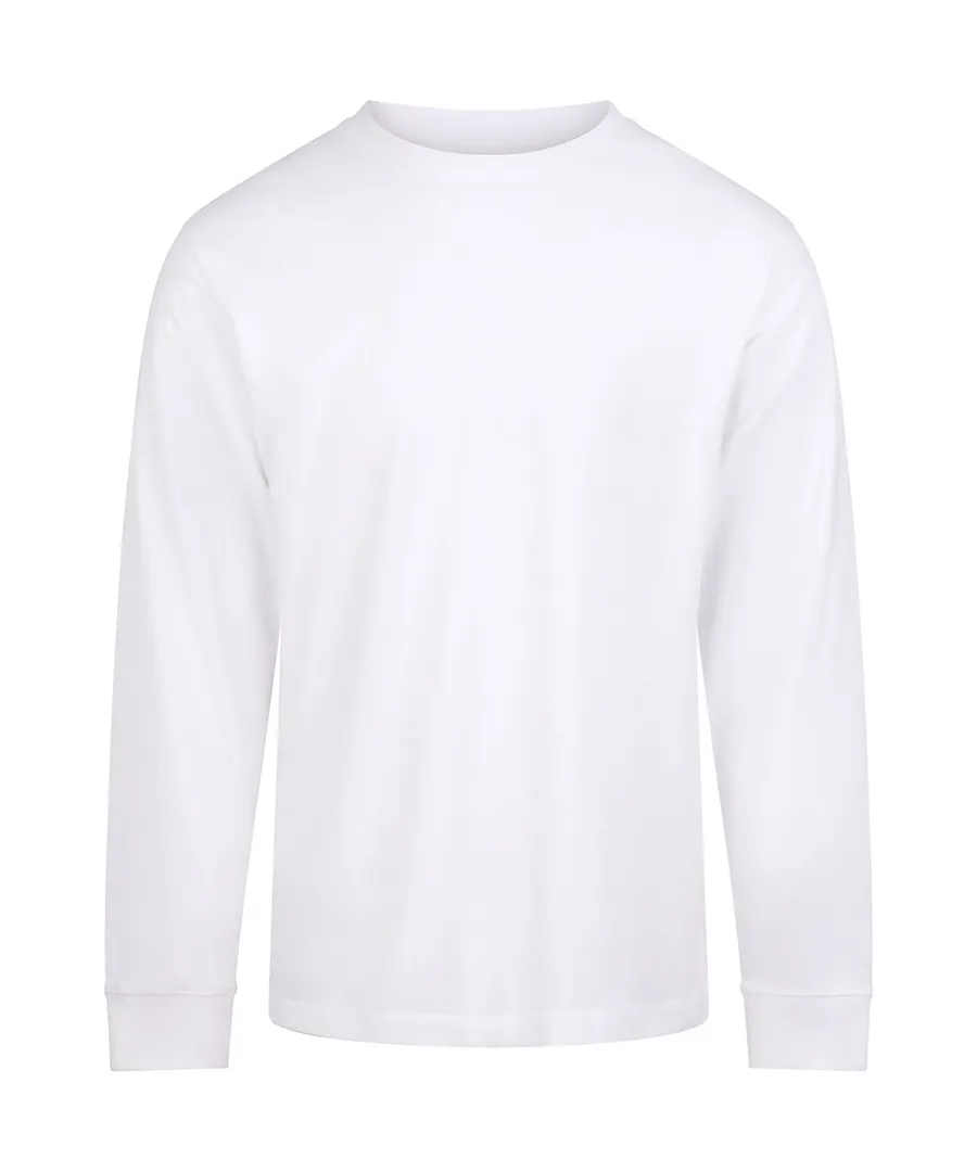 AWDis 180 long sleeve T – Arctic White
