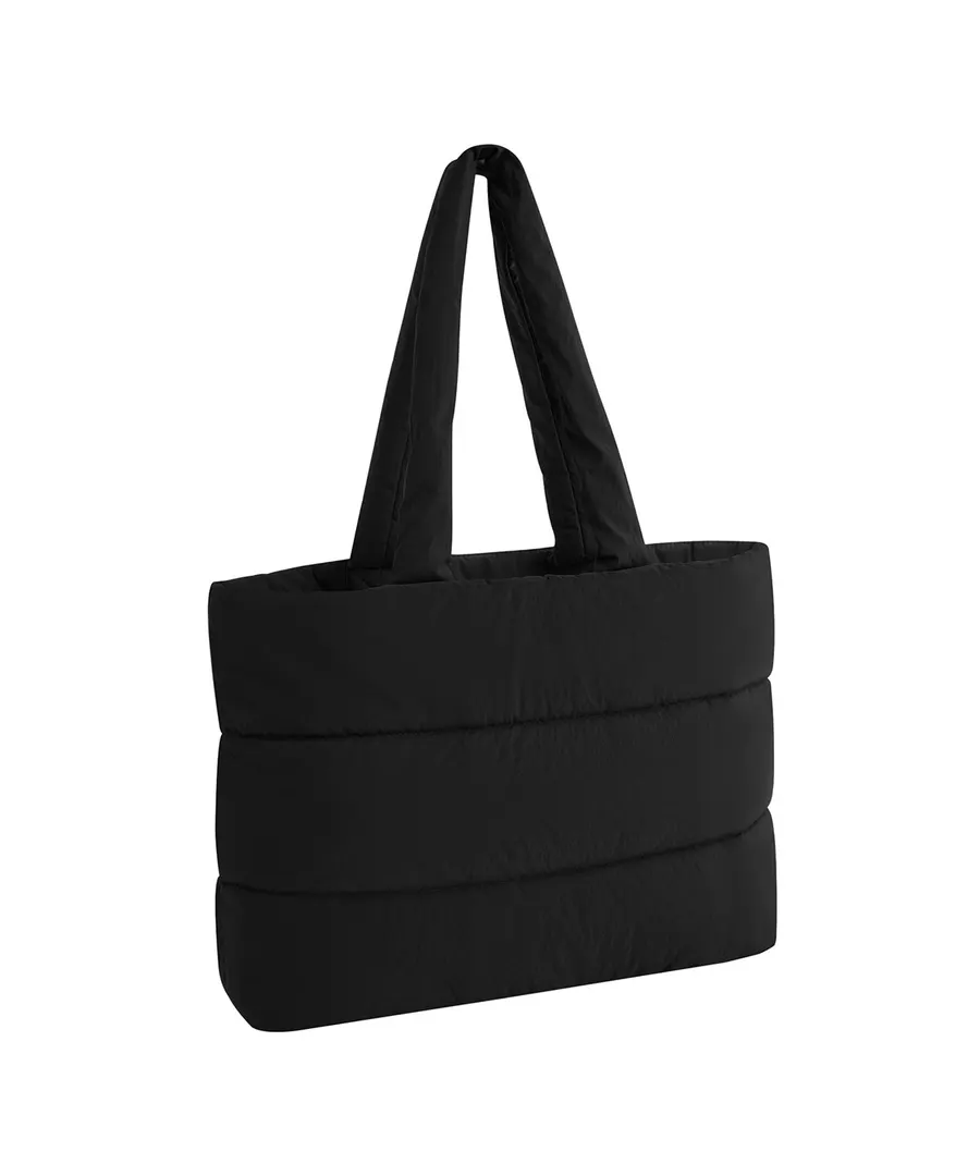 Quilted tote bag – Black