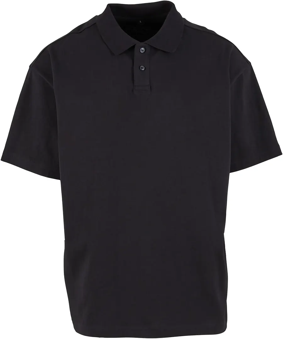 Oversized polo shirt – Black