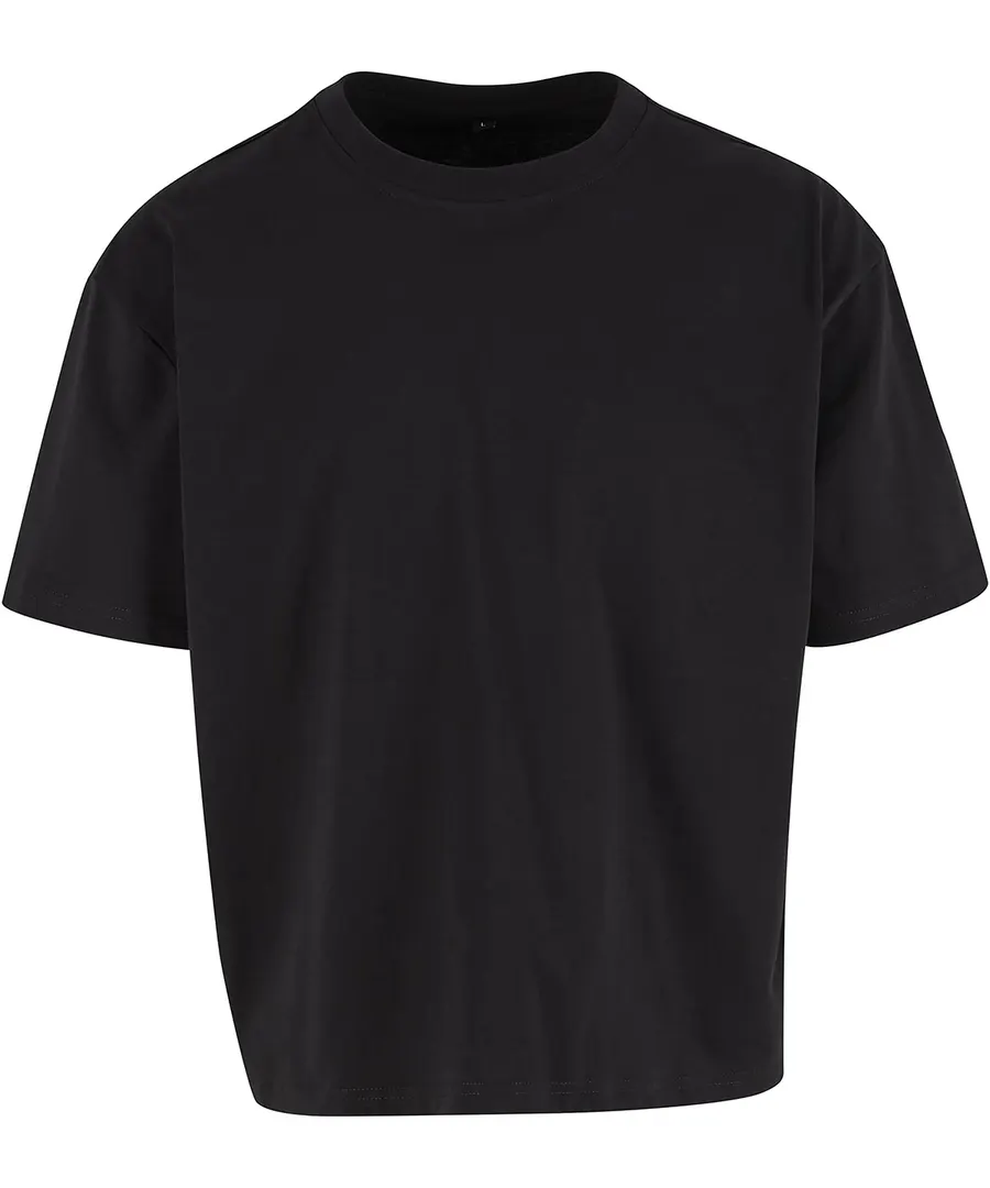 Cropped oversize tee – Black