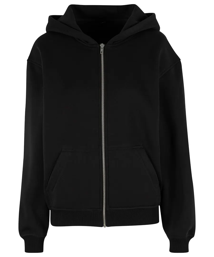 Women’s loose-fit zip hoodie – Black