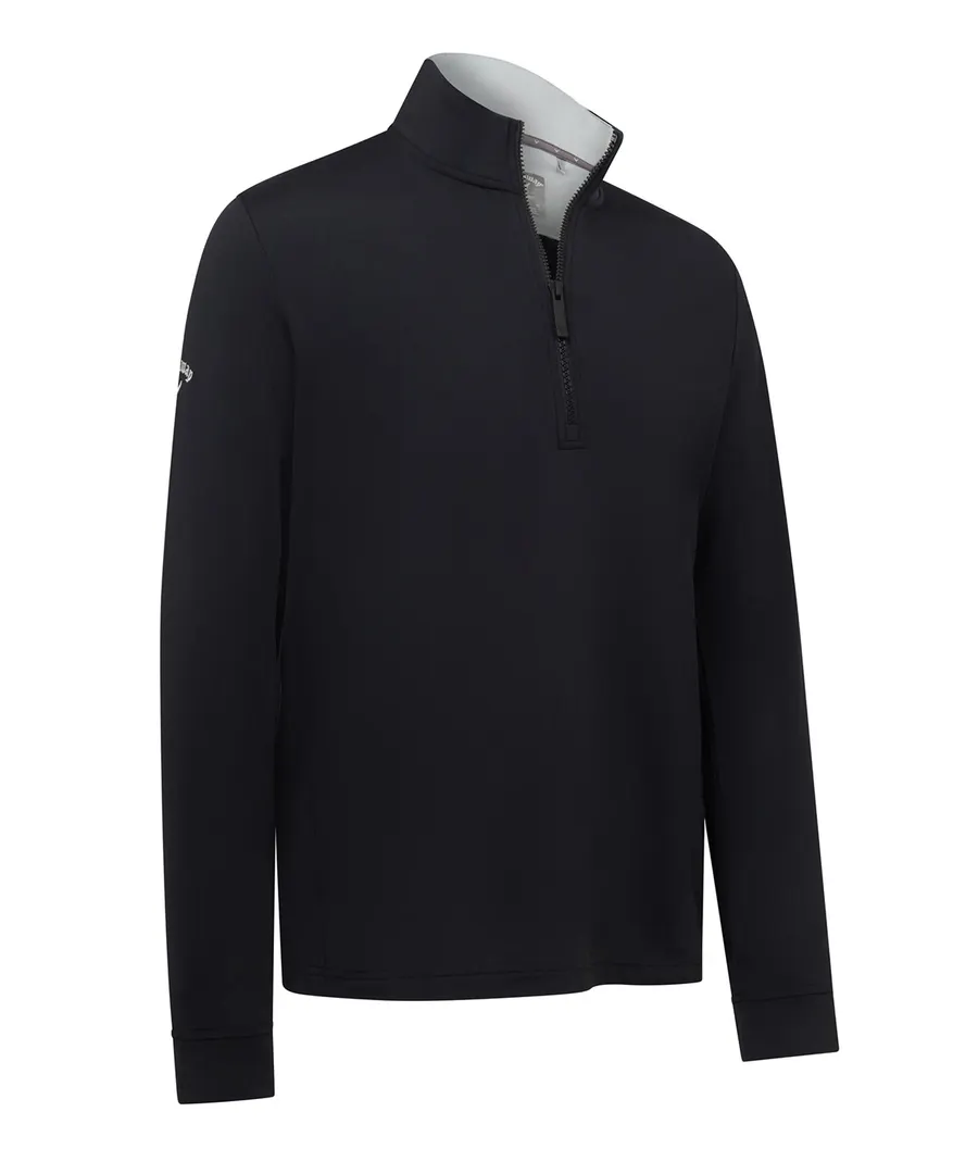 1/4-zip pullover – Caviar