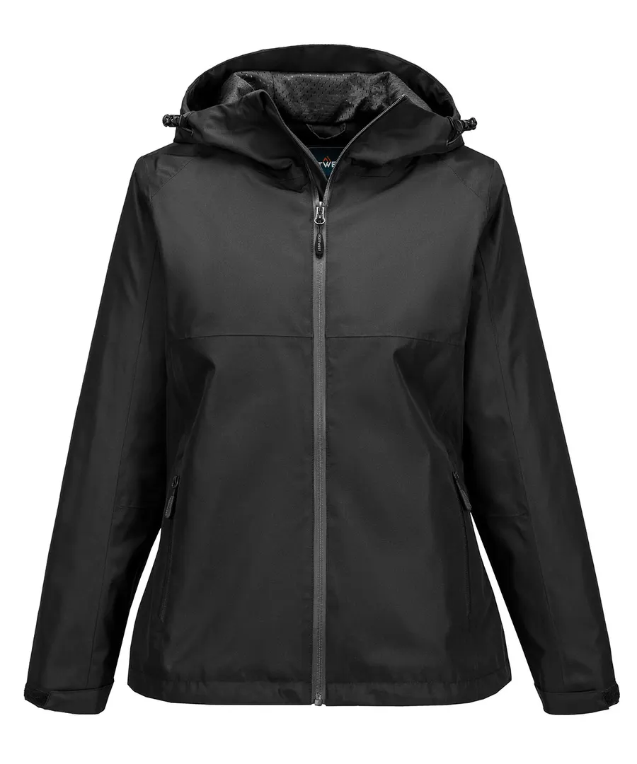 Women’s professional rain jacket (S614) – Black