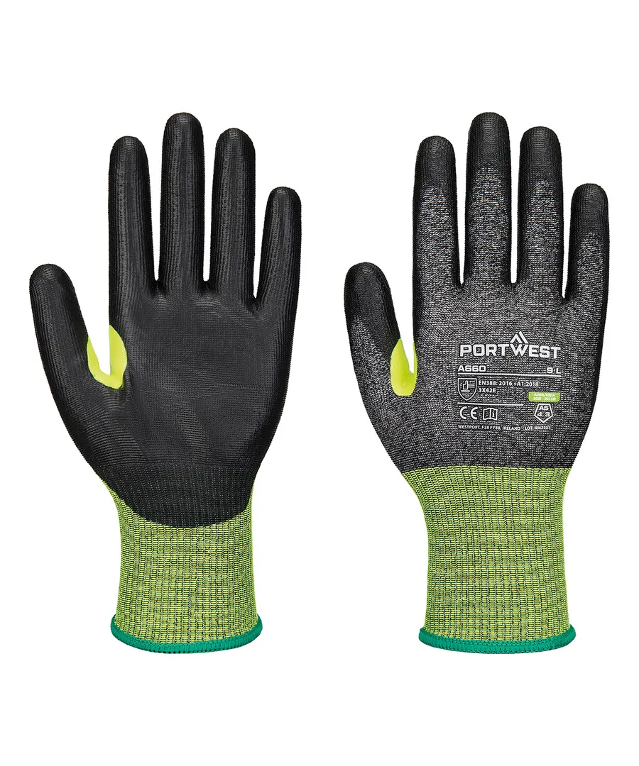 CS cut E18 PU gloves (A660) – Black