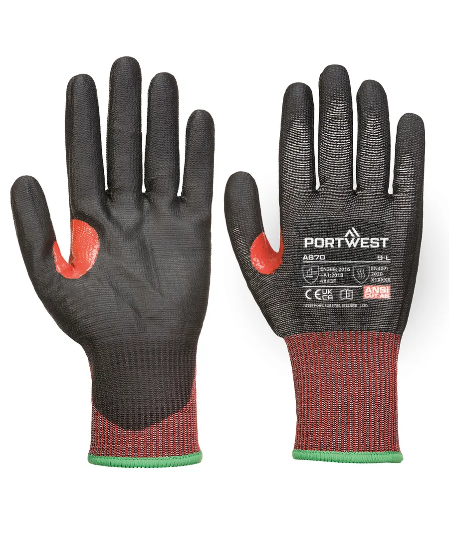 CS cut F13 PU gloves (A670) – Black