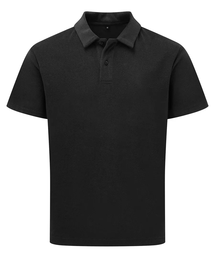 Men’s Terry polo – Black