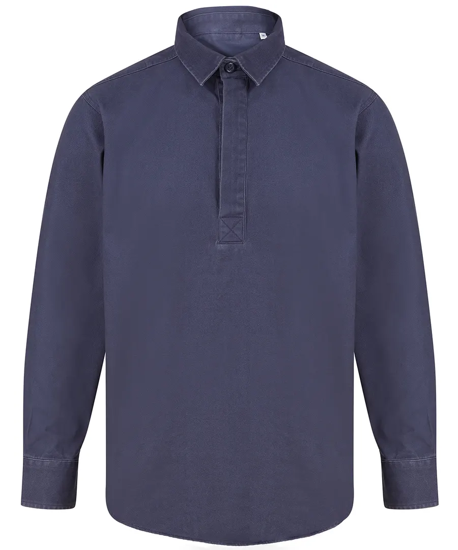 Pullover drill shirt – Washed Navy