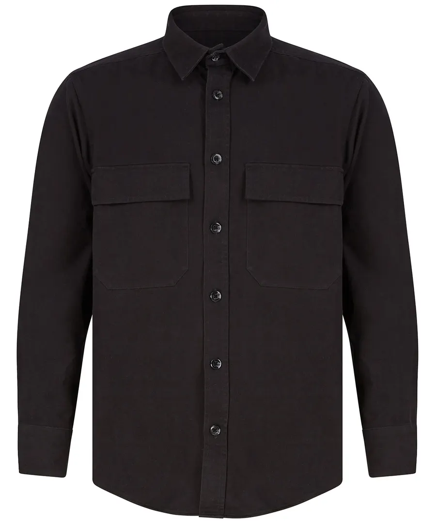 Drill overshirt – Black