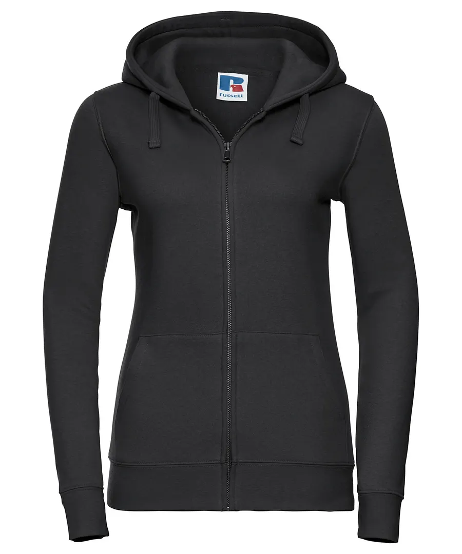 Women's authentic zipped hooded sweatshirt – Black