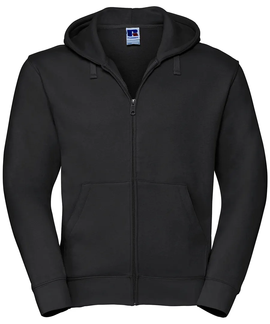 Authentic zipped hooded sweat – Black*†