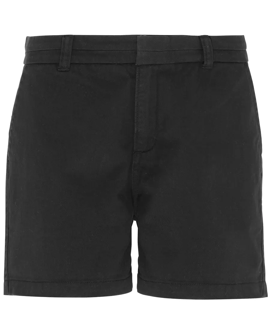 Women's chino shorts – Black