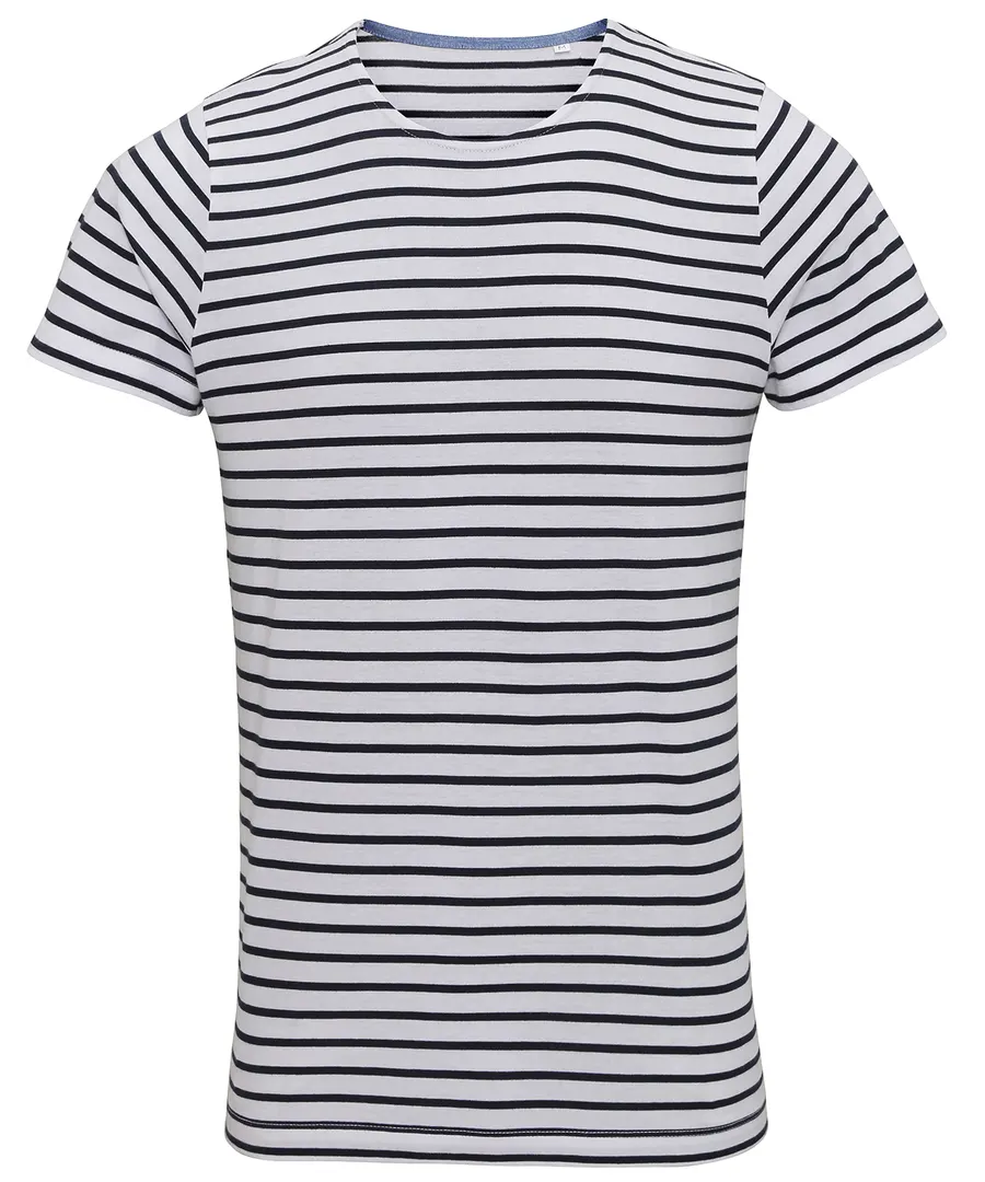 Men's Marinière coastal short sleeve tee – White/Navy