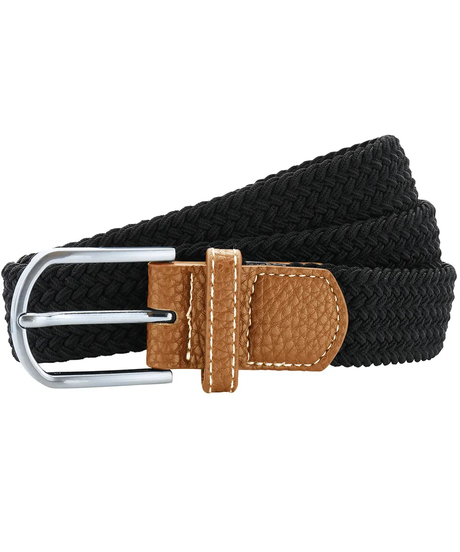 Braid stretch belt – Black