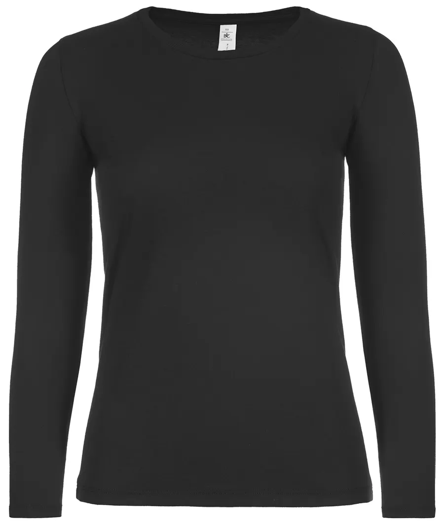 B&C #E150 long sleeve /women – Black