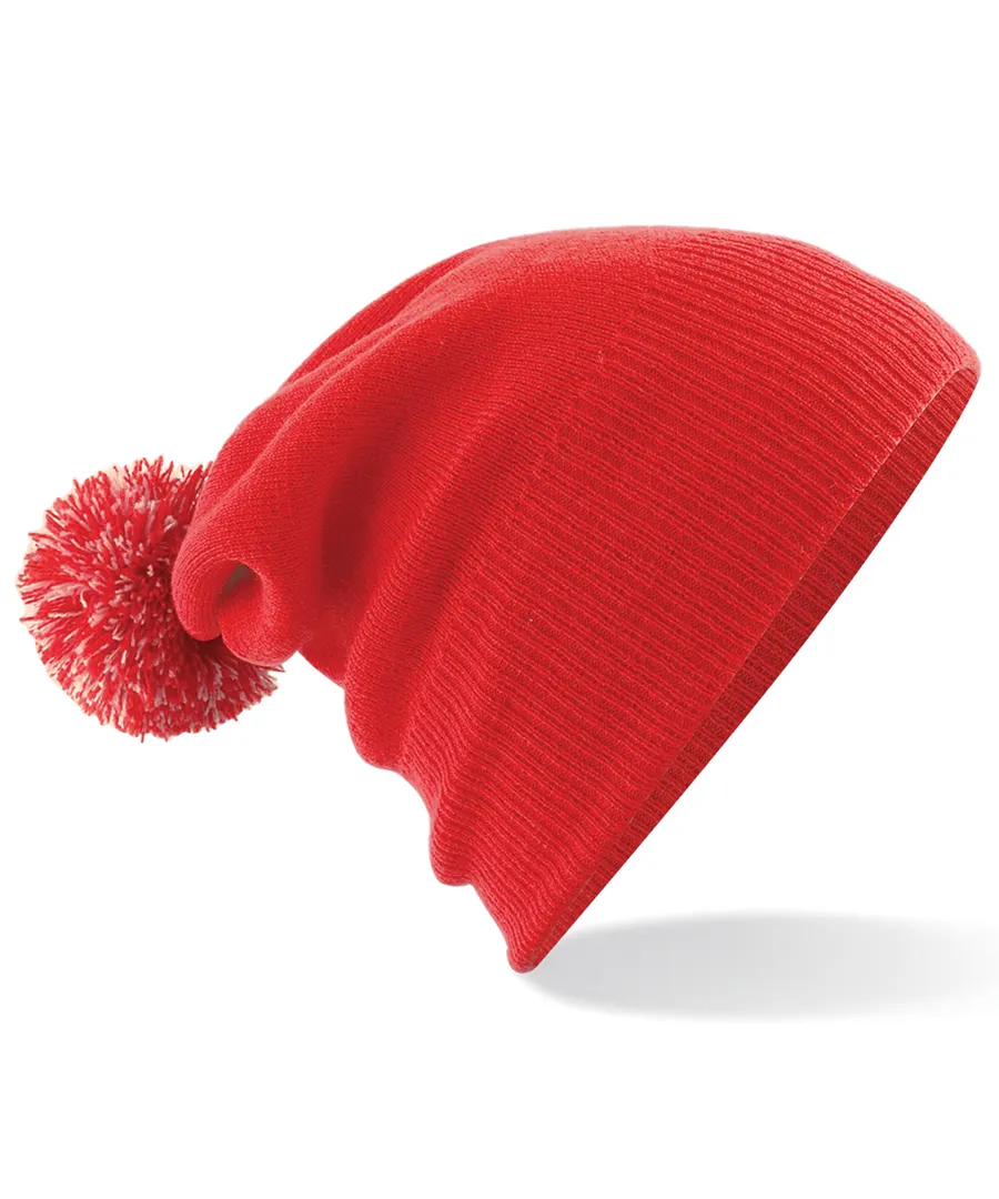 Junior snowstar® beanie – Bright Red/Off White