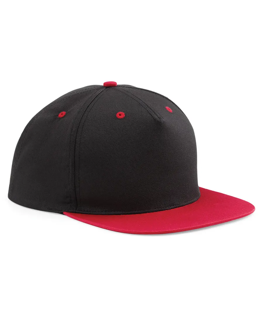 5-panel contrast snapback – Black/Classic Red