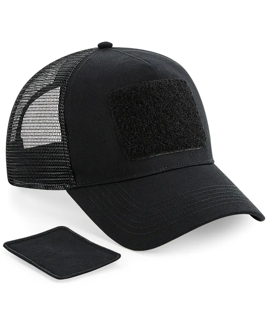 Patch snapback trucker – Black