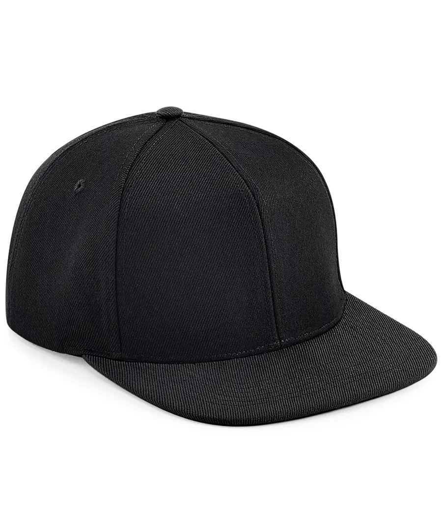 Original flat peak 6-panel snapback – Black/Black