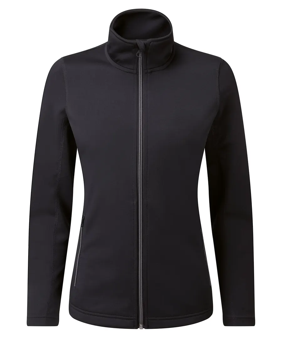 Women’s Spun Dyed Recycled Zip-Through Sweat – Black