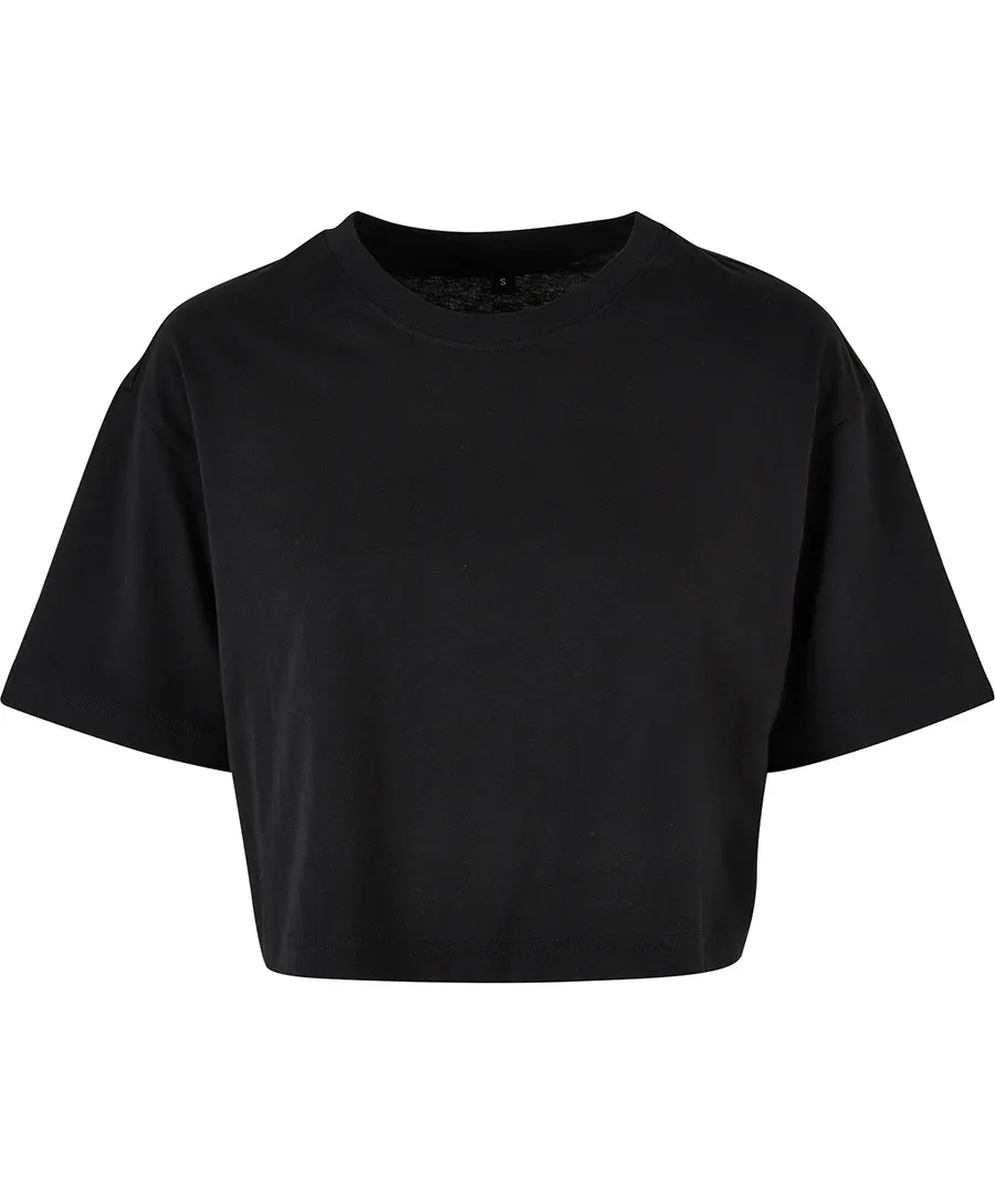 Women’s short oversized tee – Black