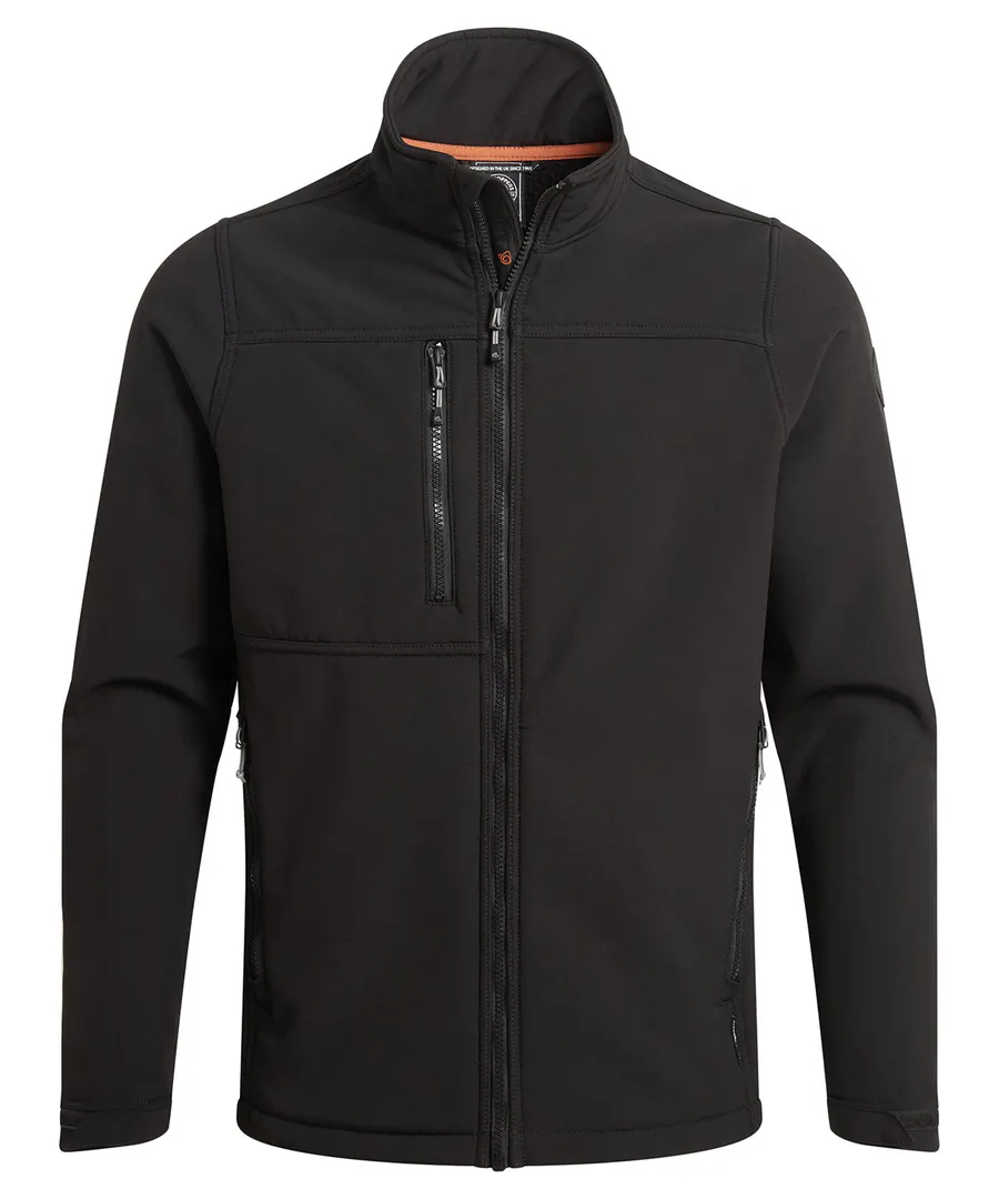 Whitby softshell workwear jacket – Black