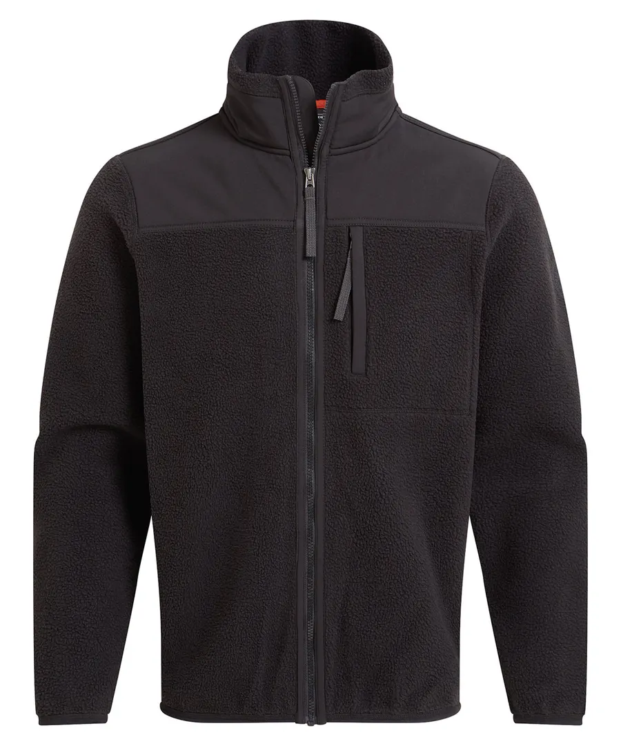 Morley fleece workwear jacket – Black