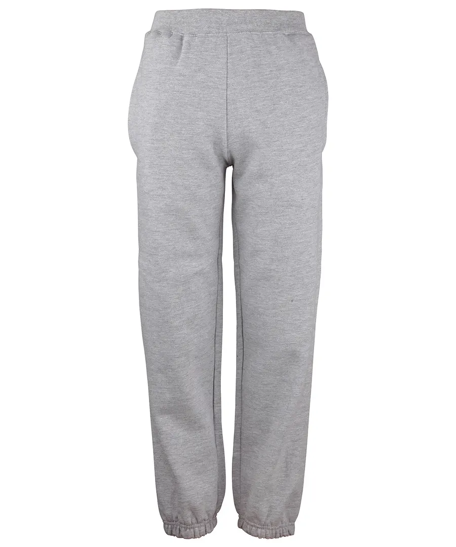 Kids cuffed sweatpants – Heather Grey