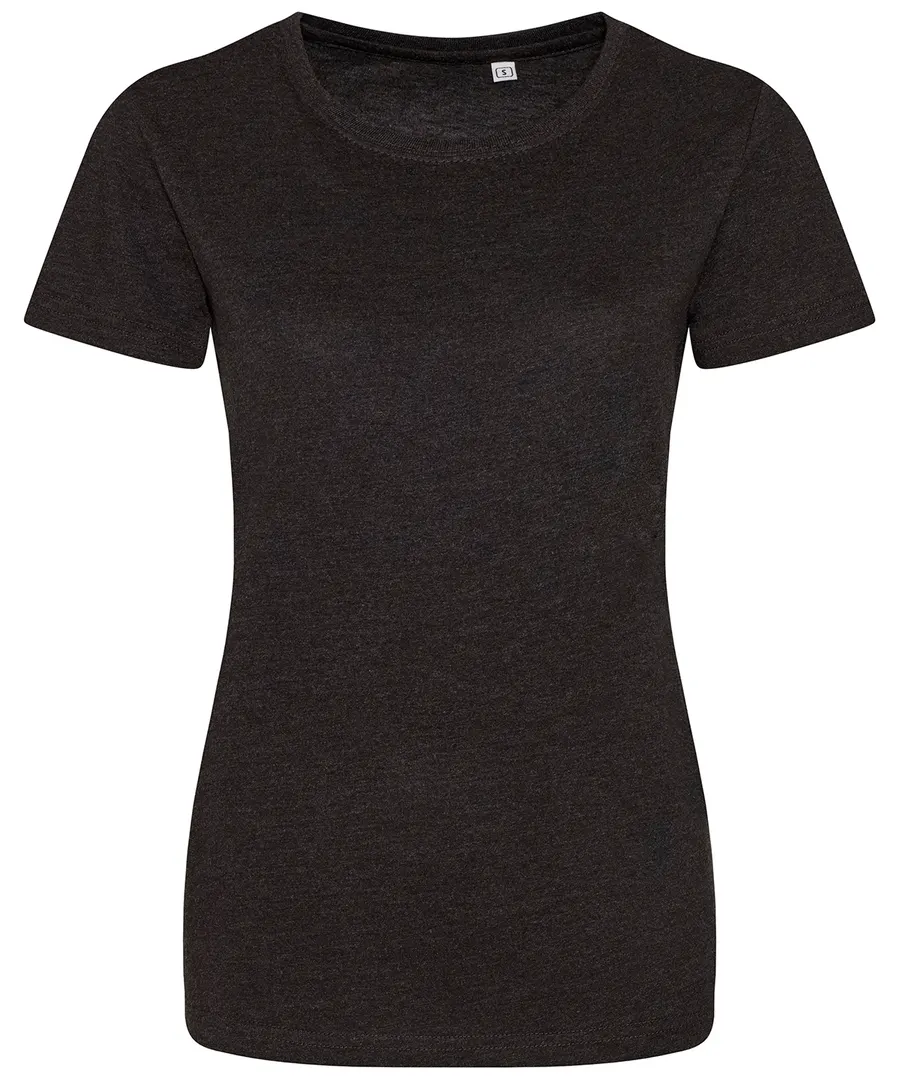 Women's triblend T – Heather Black