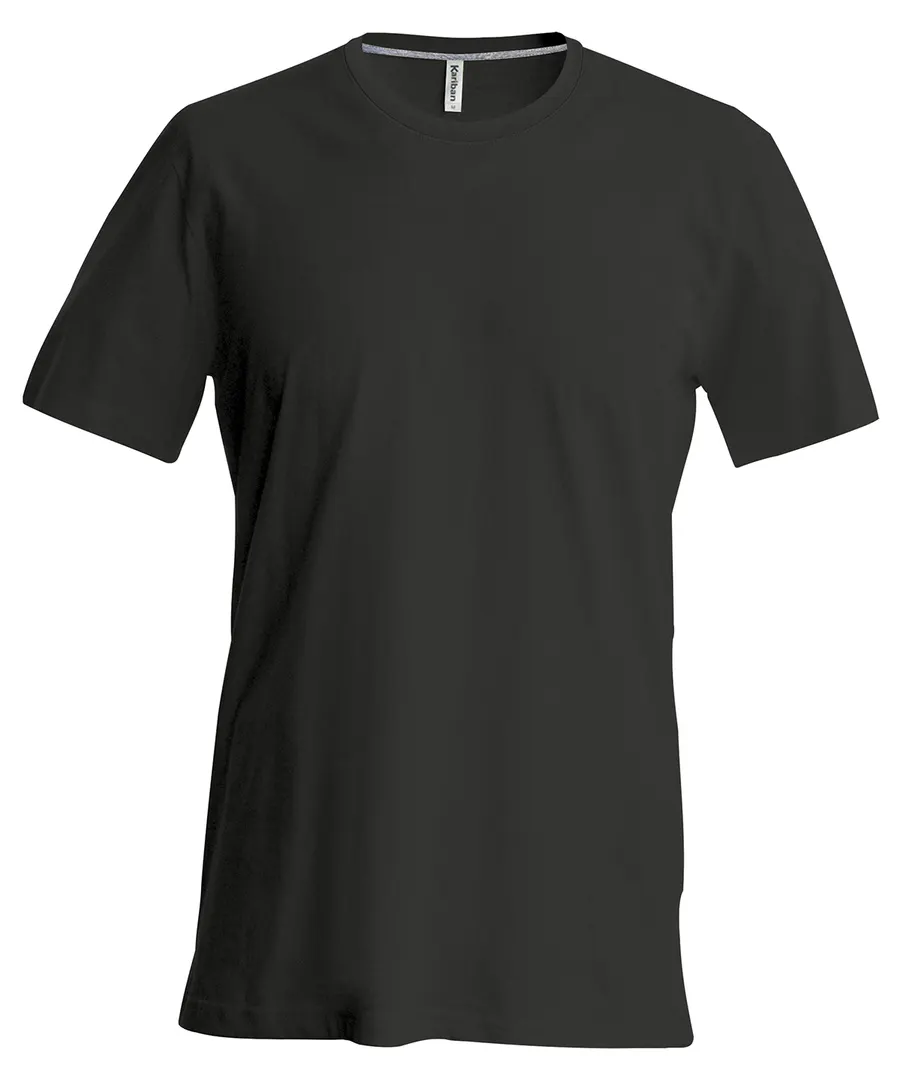 Short-sleeved crew neck T-shirt – Black