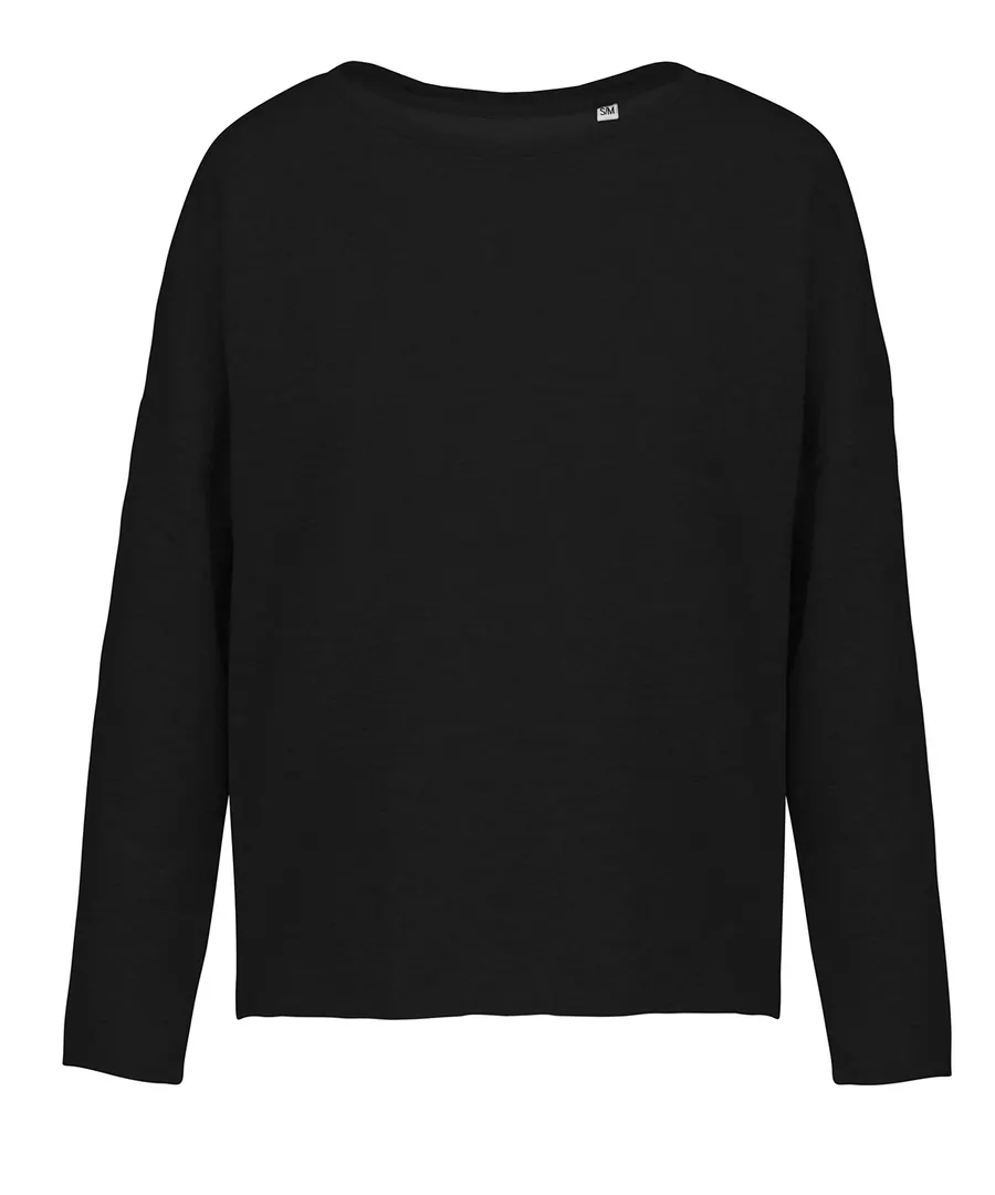 Ladies' oversized sweatshirt – Black