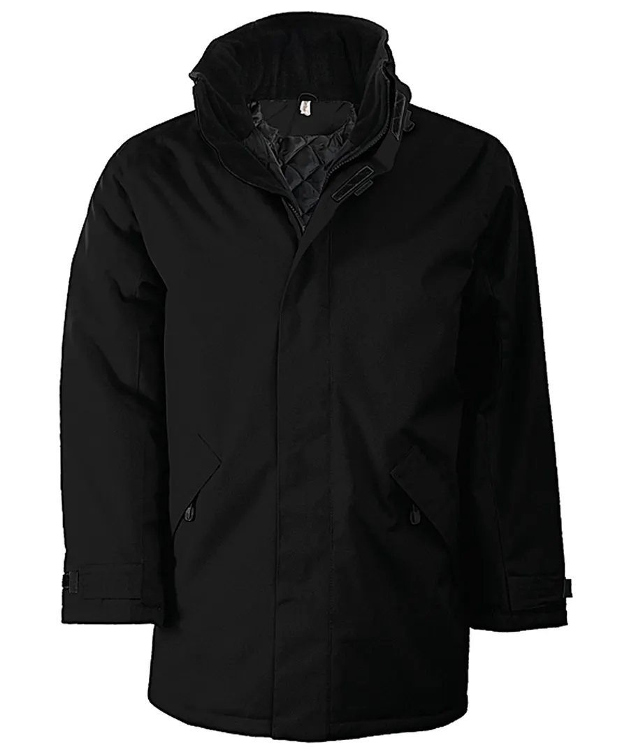 Quilted parka – Black/Black*†