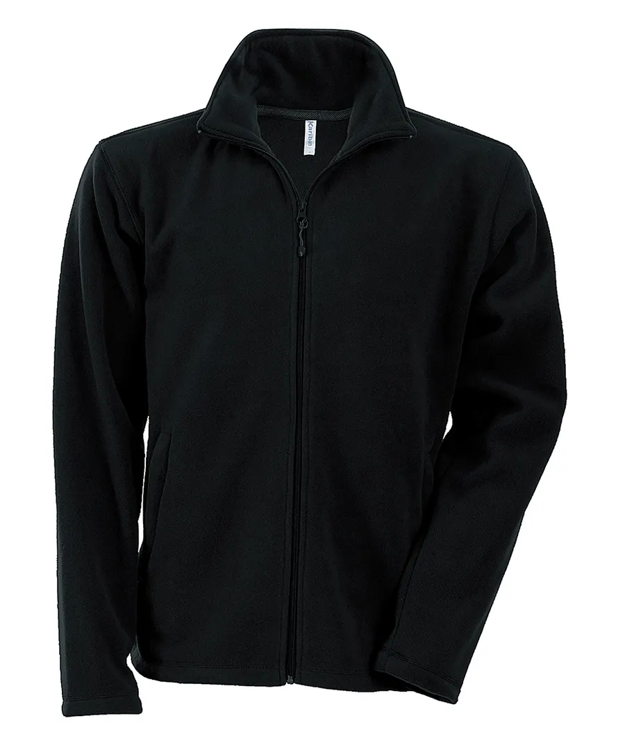 Falco full zip microfleece jacket – Black