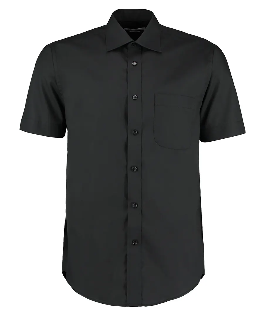 Business shirt short-sleeved (classic fit) – Black