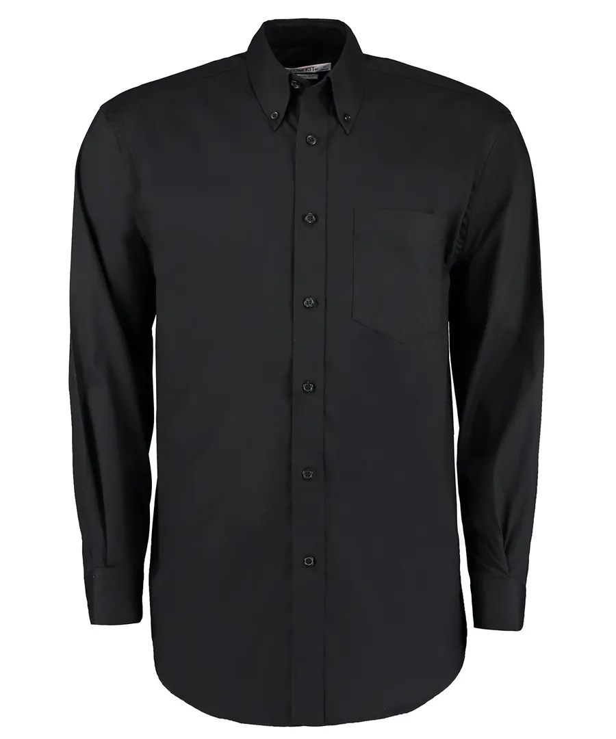 Corporate Oxford shirt long-sleeved (classic fit) – Black