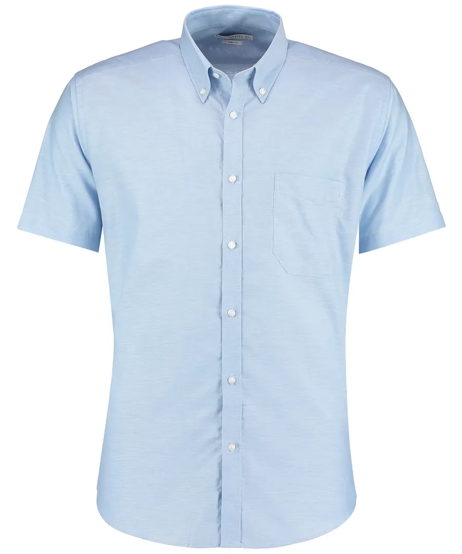Slim fit workwear Oxford shirt short sleeve – Light Blue