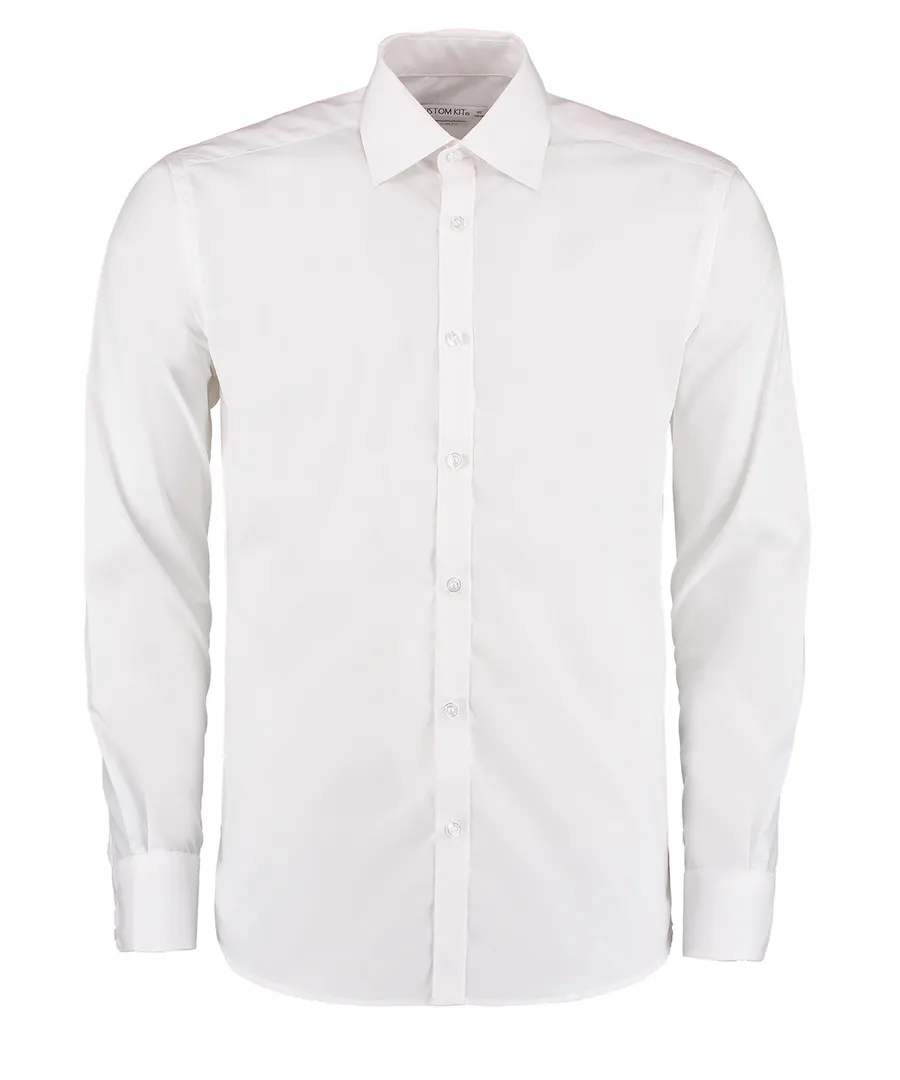Business shirt long-sleeved (slim fit) – White