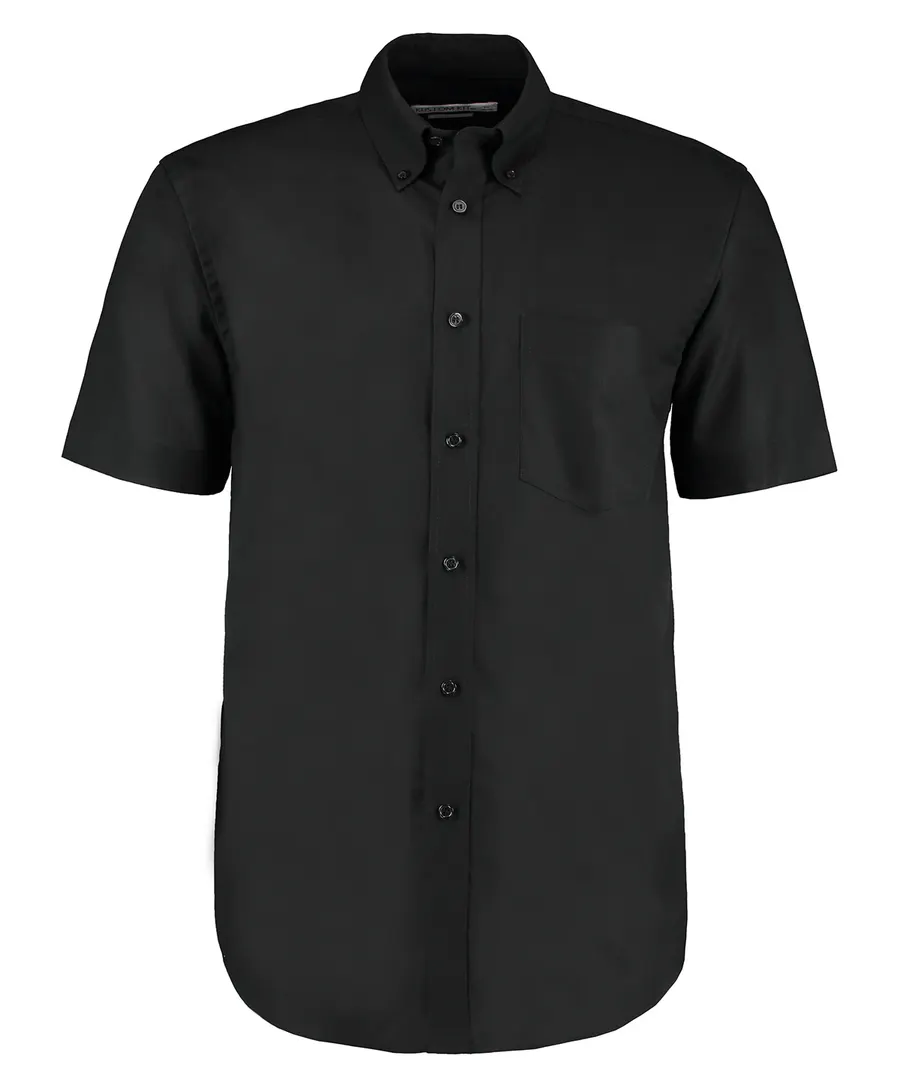 Workplace Oxford shirt short-sleeved (classic fit) – Black
