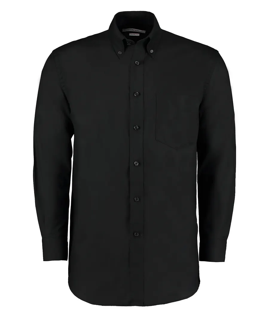 Workplace Oxford shirt long-sleeved (classic fit) – Black
