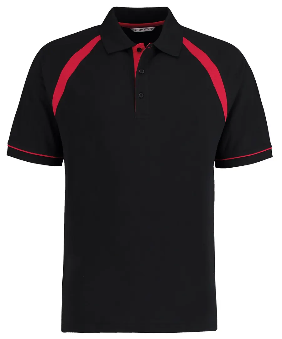 Oak hill polo (classic fit) – Black/Bright Red
