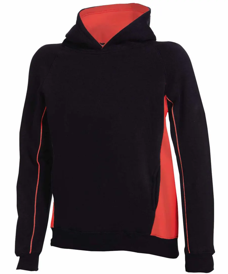 Kids pullover hoodie – Black/Red