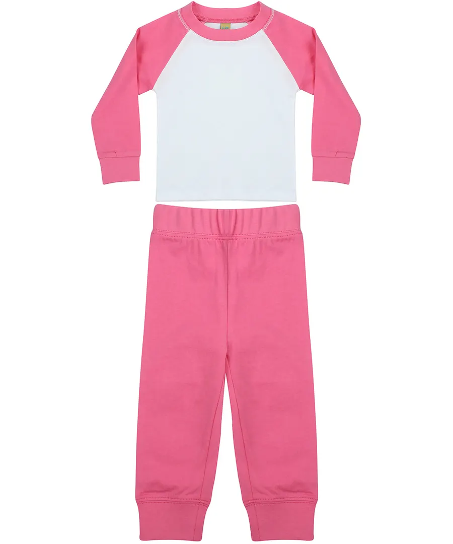 Children's pyjamas – Candyfloss Pink/White