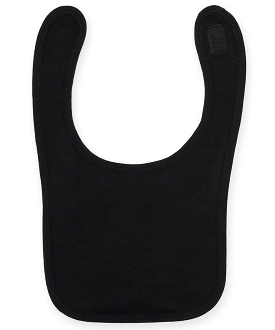 Plain and contrast bib – Black