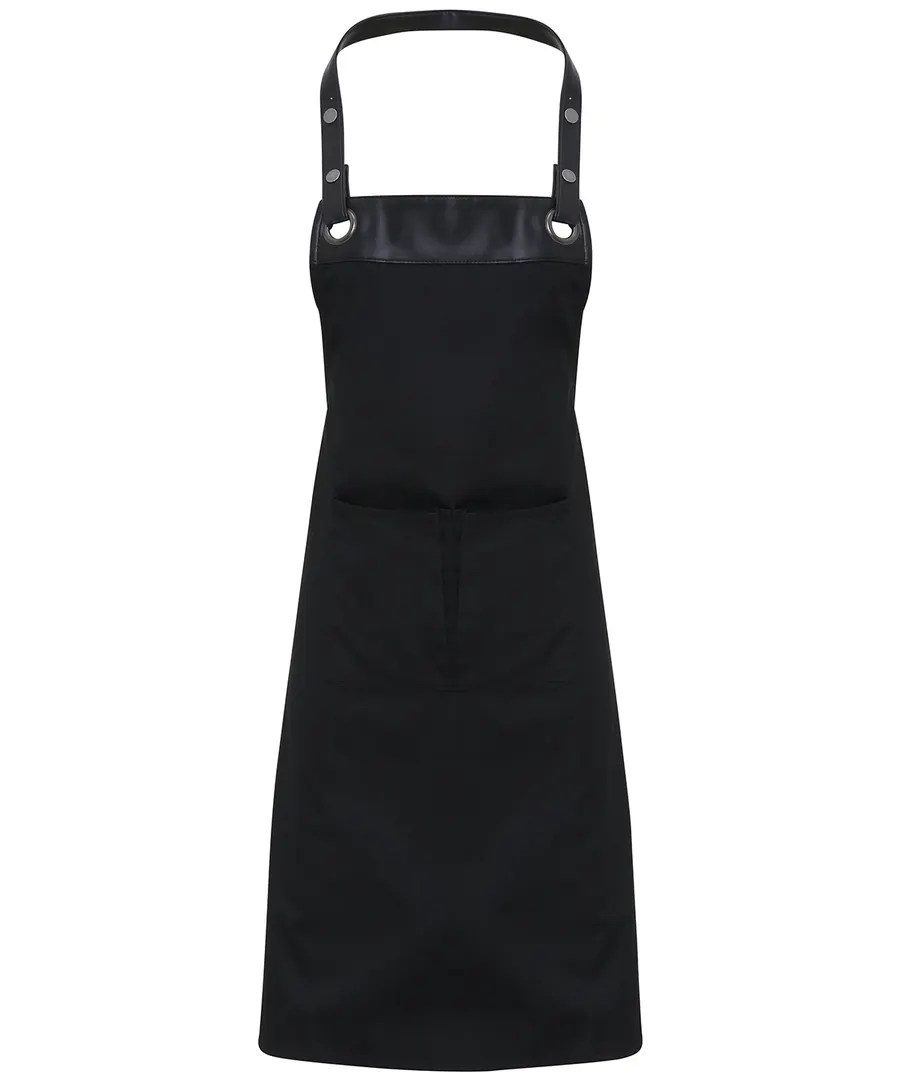 Espresso bib apron – Black/Black