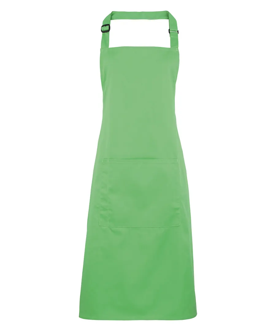 Colours bib apron with pocket – Apple