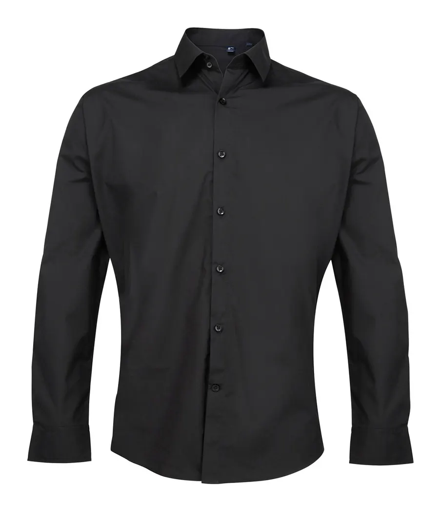 Supreme poplin long sleeve shirt – Black