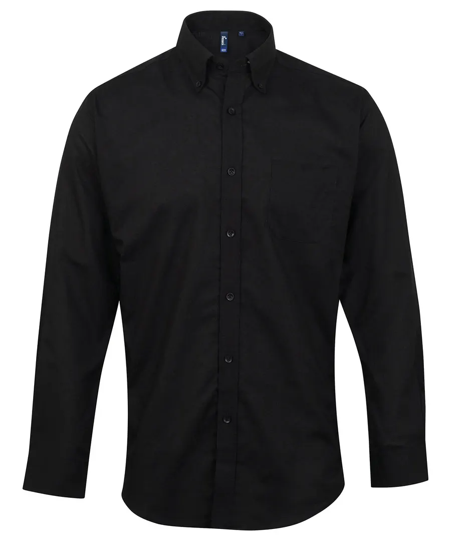 Signature Oxford long sleeve shirt – Black