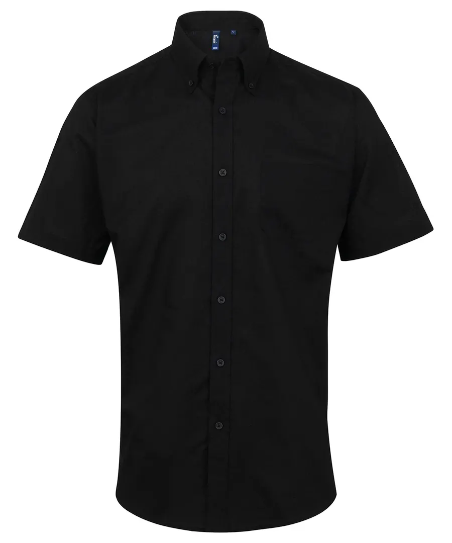 Signature Oxford short sleeve shirt – Black